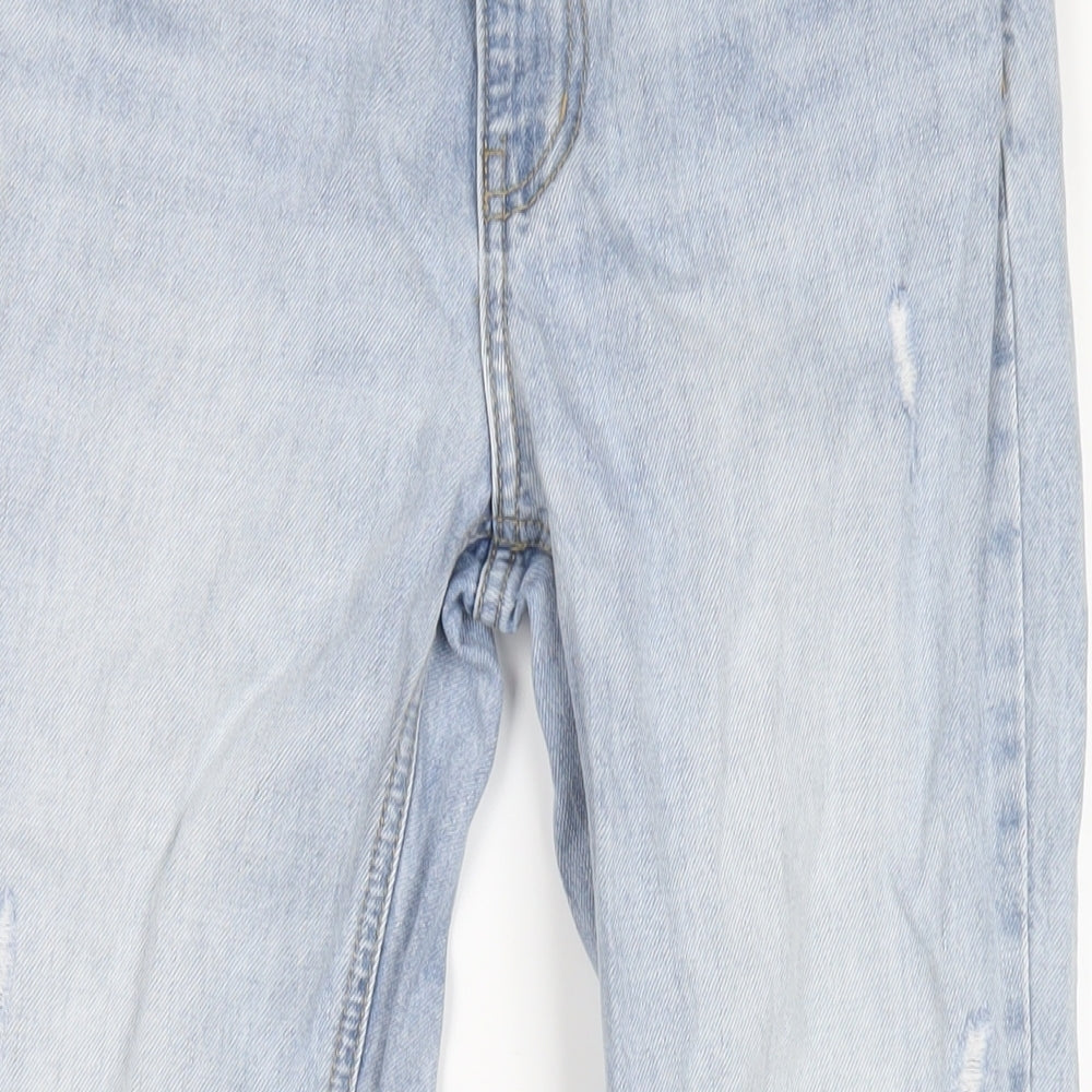 VERO MODA Womens Blue Cotton Straight Jeans Size 27 in L32 in Regular Zip