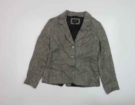 Per Una Womens Beige Jacket Size 12 Button