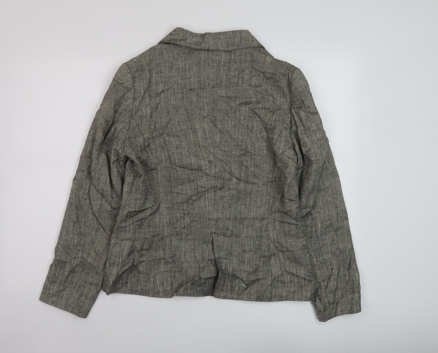 Per Una Womens Beige Jacket Size 12 Button