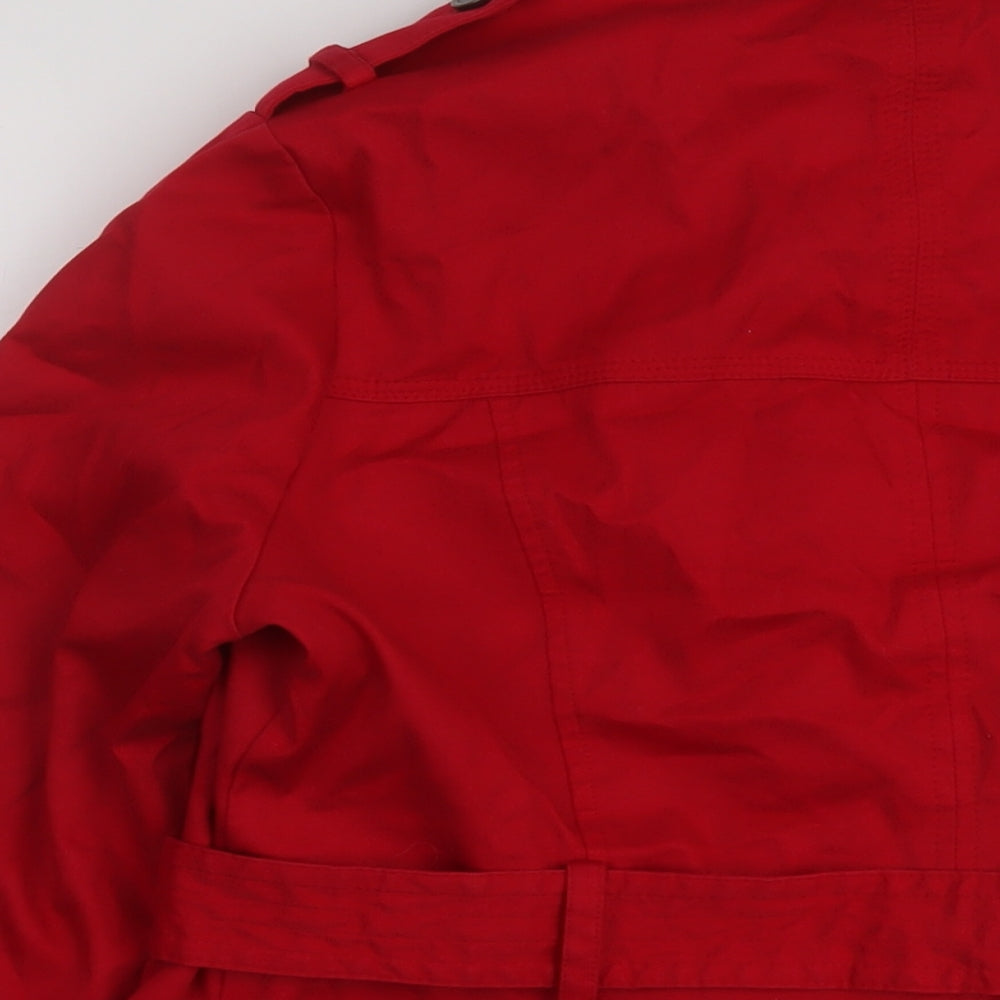 Marks and Spencer Womens Red Jacket Size 14 Button