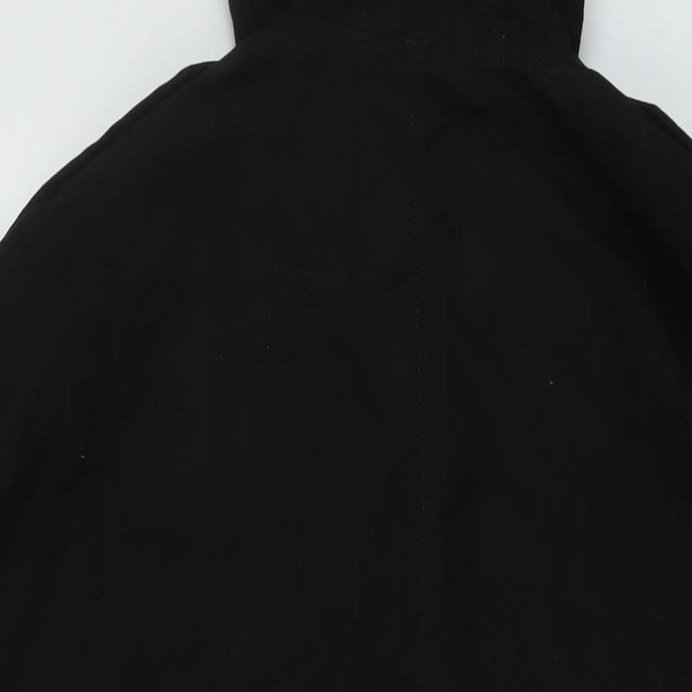 Next Womens Black Rain Coat Coat Size 18 Zip