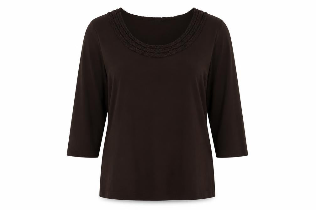 Womens UK Size 18 Alex & Co Brown Viscose Blouse