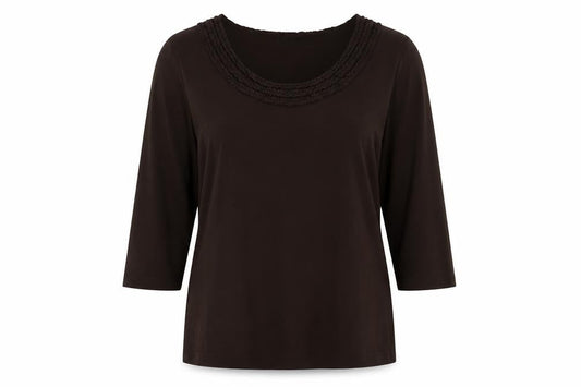 Womens UK Size 18 Alex & Co Brown Viscose Blouse