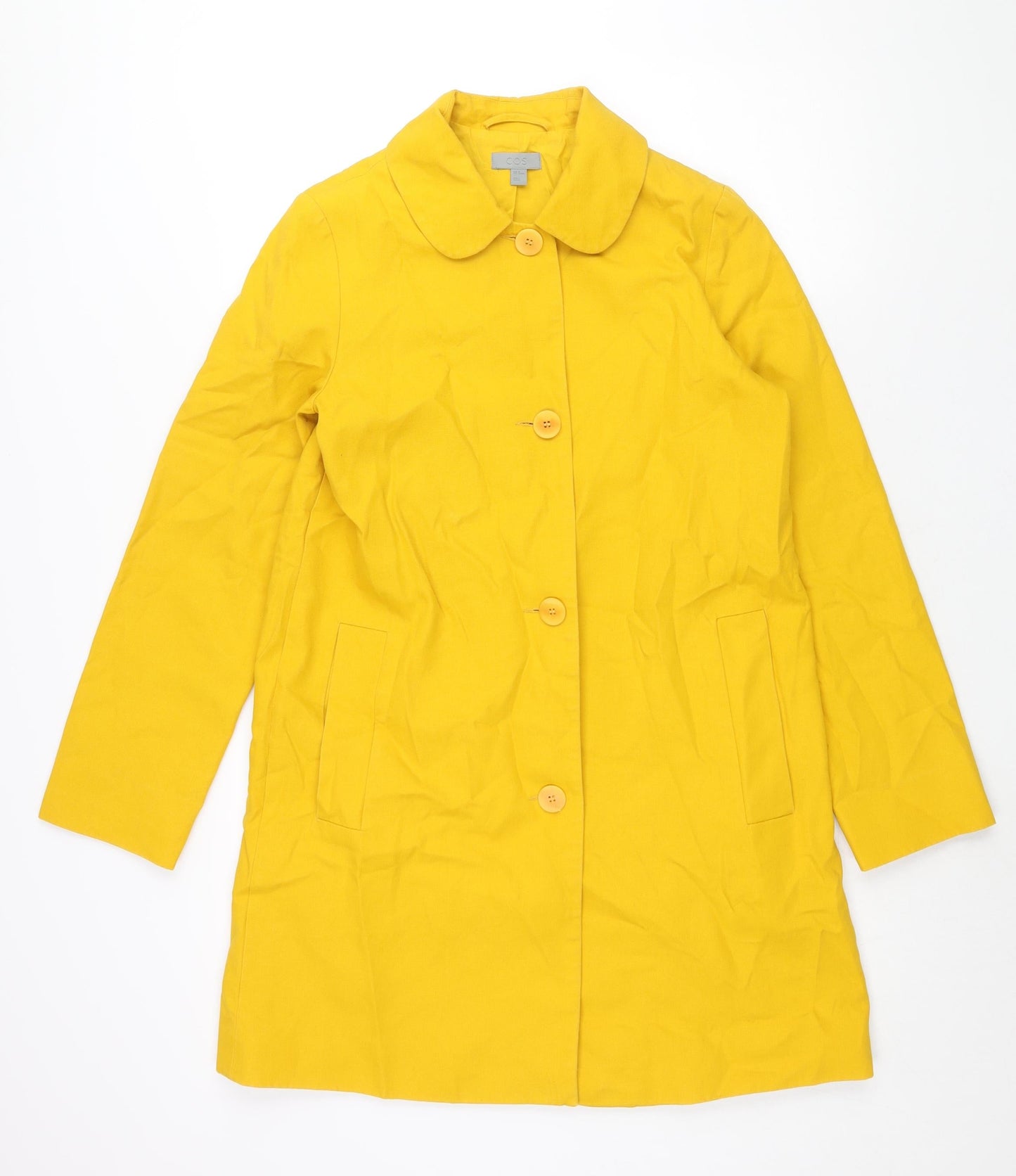 COS Womens Yellow Jacket Size 8 Button