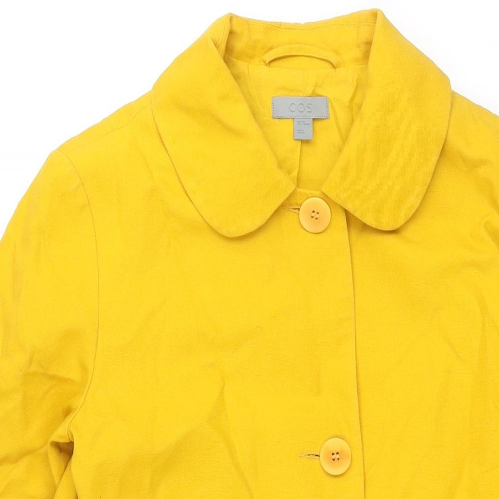 COS Womens Yellow Jacket Size 8 Button