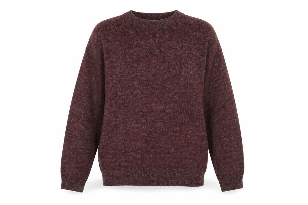 ICHI Womens Brown Mock Neck Acrylic Pullover Jumper Size XS