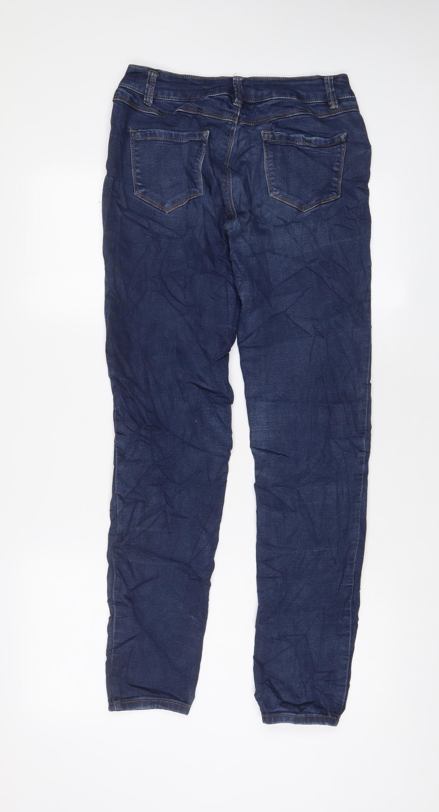 D. Jeans Womens Blue Cotton Skinny Jeans Size 28 in L30 in Regular Zip