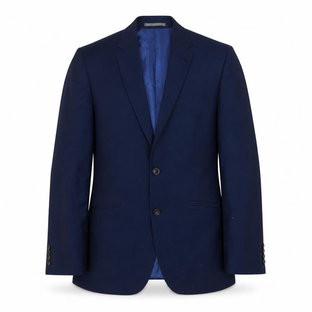 Marks and Spencer Mens Blue Polyester Jacket Suit Jacket Size 40 Regular