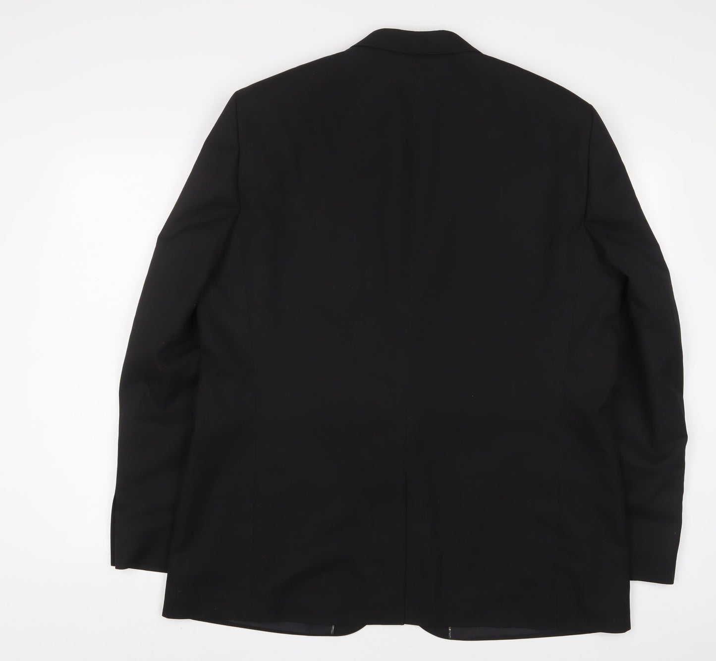 William & Browns Mens Black Polyester Jacket Suit Jacket Size 46 Regular - Inside pockets