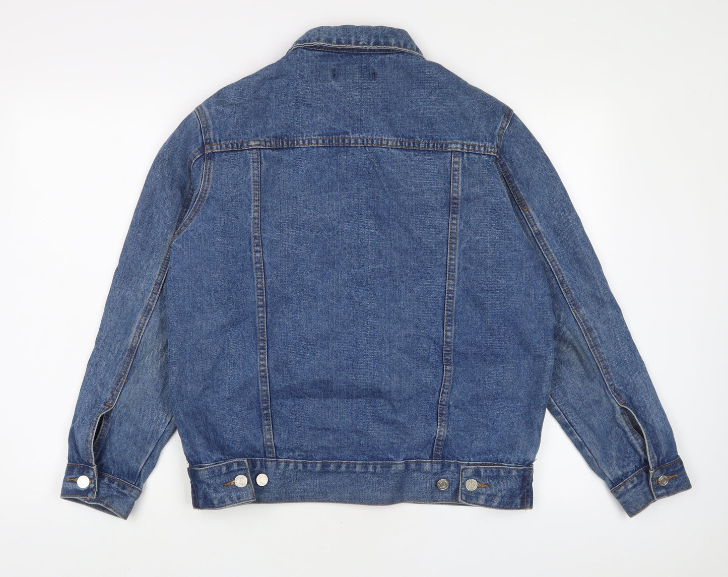 Missguided Womens Blue Jacket Size 6 Button