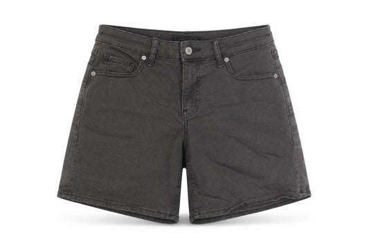 Uniqlo Womens Grey Cotton Basic Shorts Size 24 in L7 in Regular Zip