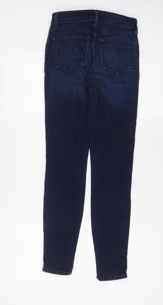 J Brand Womens Blue Cotton Skinny Jeans Size 24 in L27 in Regular Zip - Ankle zip