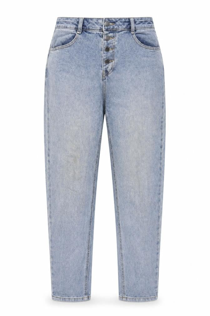 TU Womens Blue Cotton Mom Jeans Size 12 L29 in Regular Button