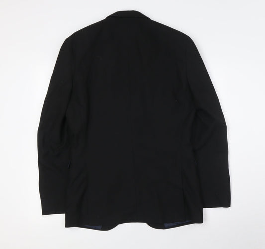 NEXT Mens Blue Polyester Jacket Suit Jacket Size 36 Regular