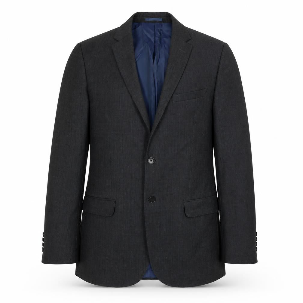 John Lewis Mens Grey Wool Jacket Suit Jacket Size 38 Big & Tall