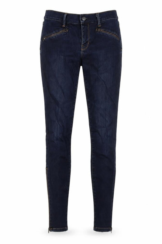 Gap Womens Blue Cotton Skinny Jeans Size 26 in L28 in Regular Button - Zip Detail