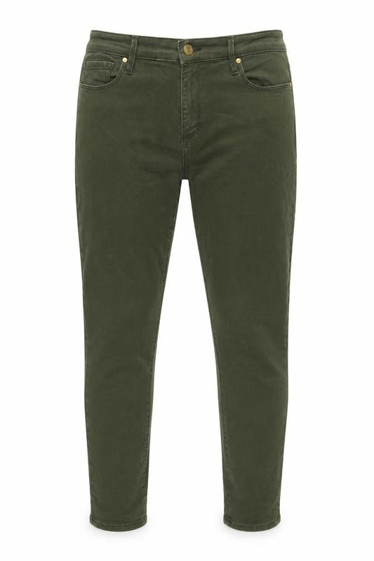 Gap Womens Green Herringbone Cotton Skinny Jeans Size 30 in L30 in Slim Button