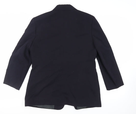 Separa Womens Blue Jacket Blazer Size 14 Button - Vintage