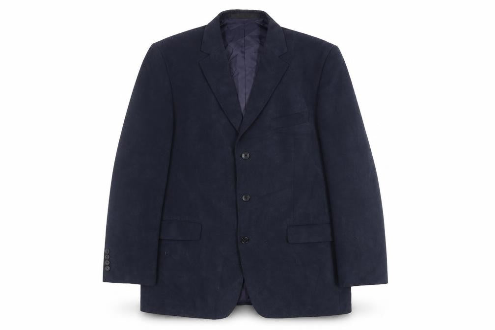 Marks and Spencer Mens Blue Polyester Jacket Blazer Size 42 Regular