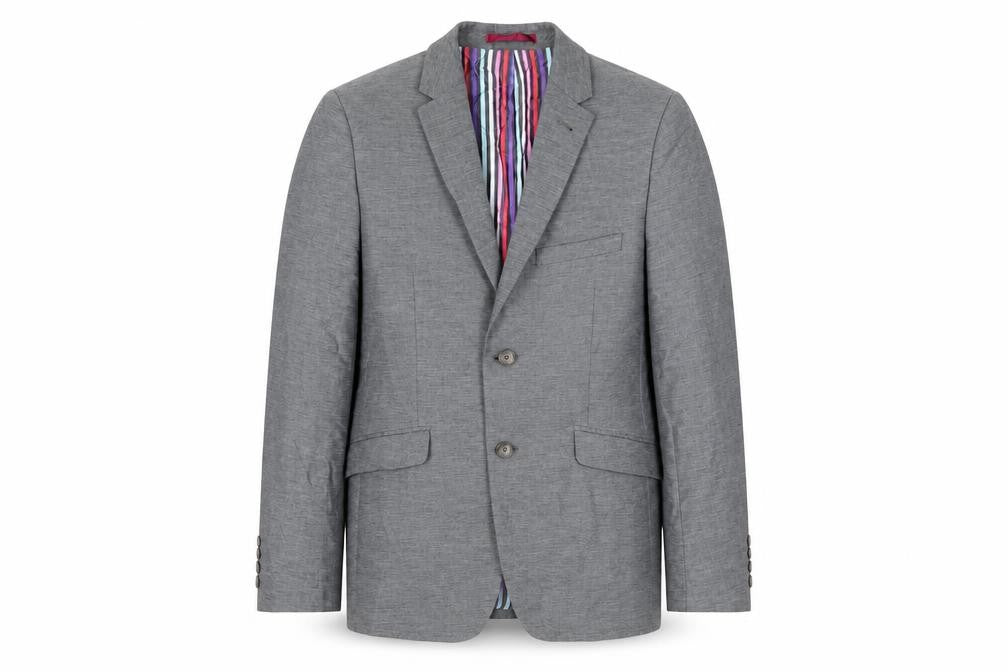 Mens 38 Chest Regular Racing Green Grey Two-Button