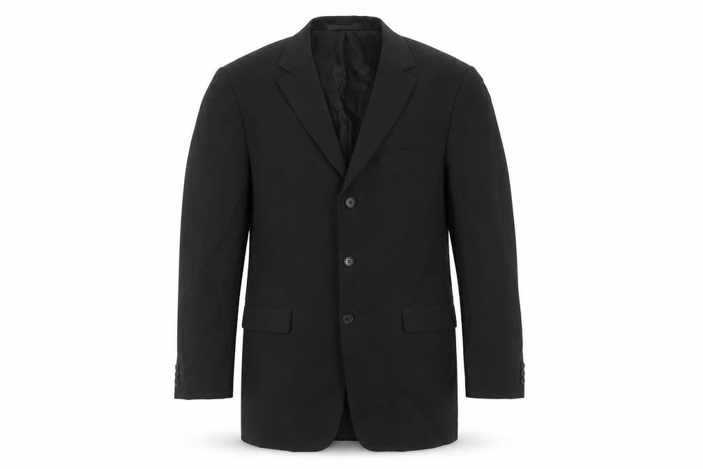 Marks and Spencer Mens Black Polyester Jacket Suit Jacket Size 40 Regular
