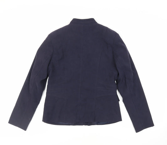 Alexara Womens Blue Jacket Size 12 Zip
