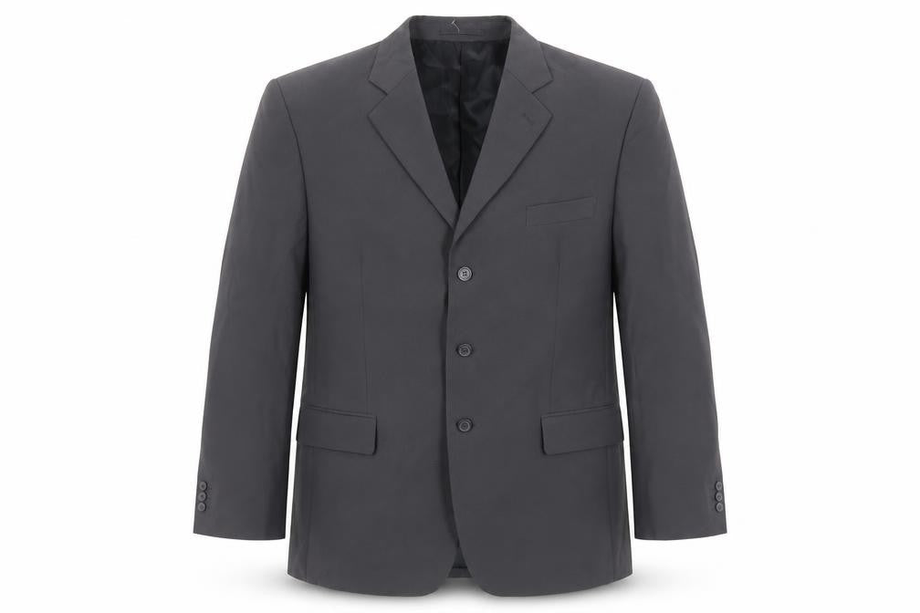 Farleigh Mens Grey Polyester Jacket Suit Jacket Size 48 Regular