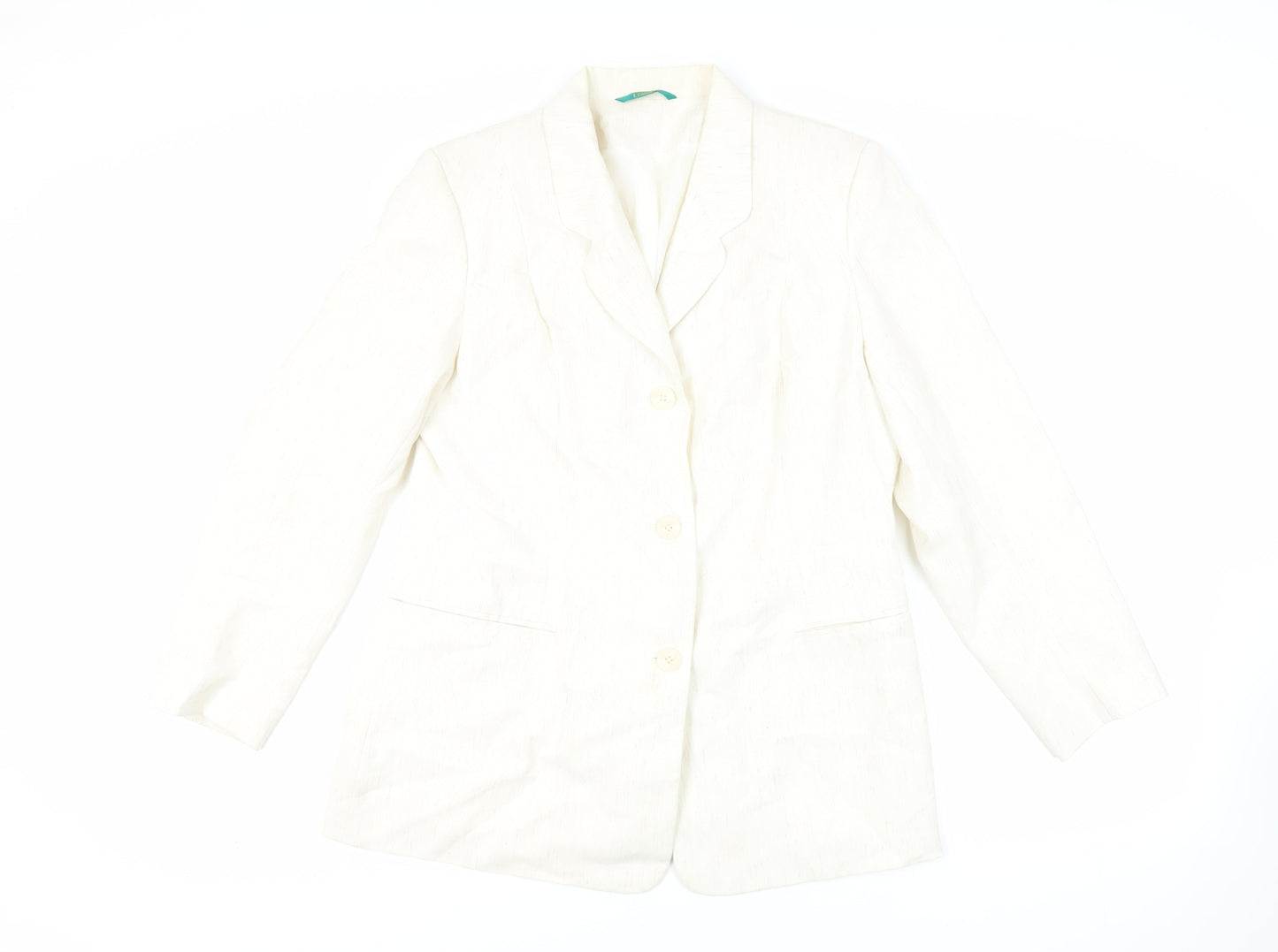 Canda Womens Ivory Jacket Blazer Size 18 Button