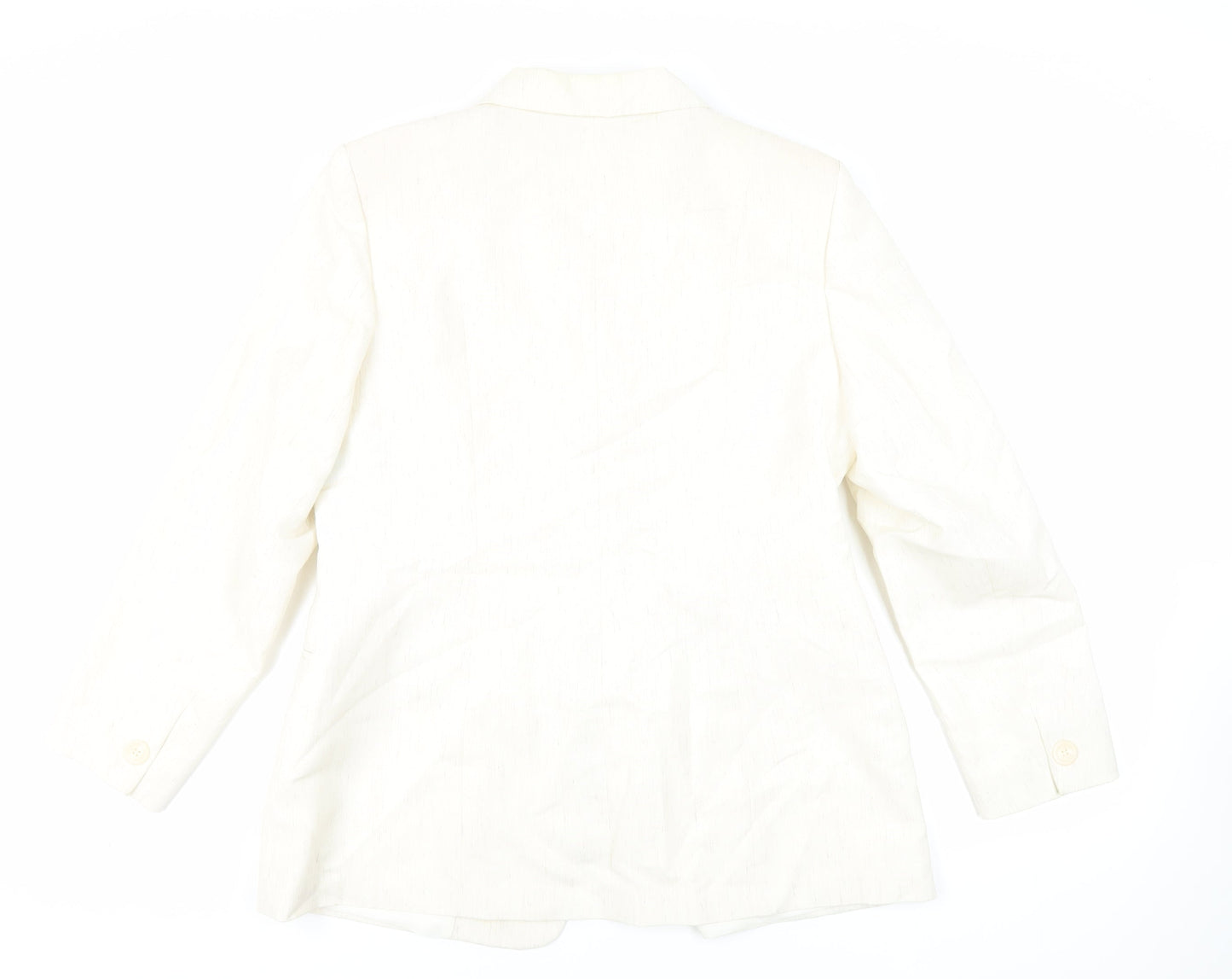 Canda Womens Ivory Jacket Blazer Size 18 Button