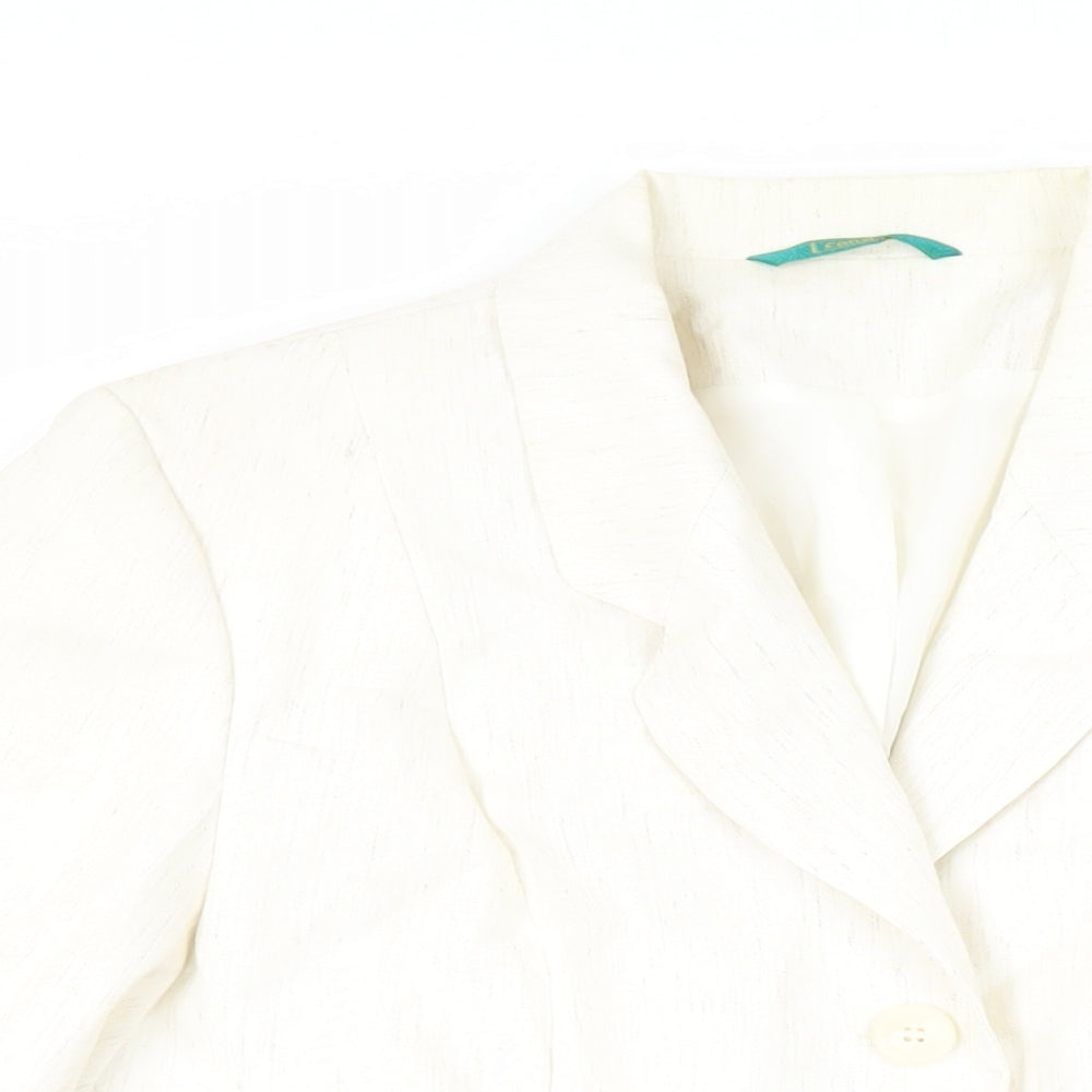 Canda Womens Ivory Jacket Blazer Size 18 Button
