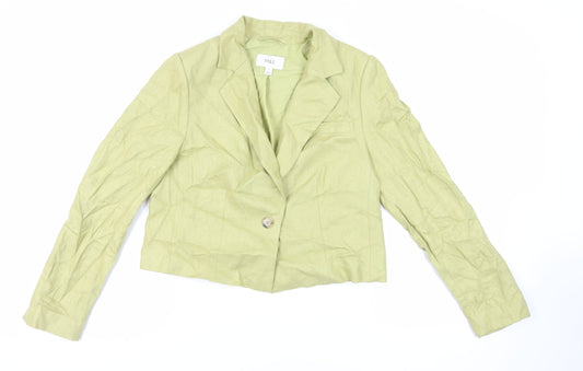 Marks and Spencer Womens Green Jacket Blazer Size 12 Button