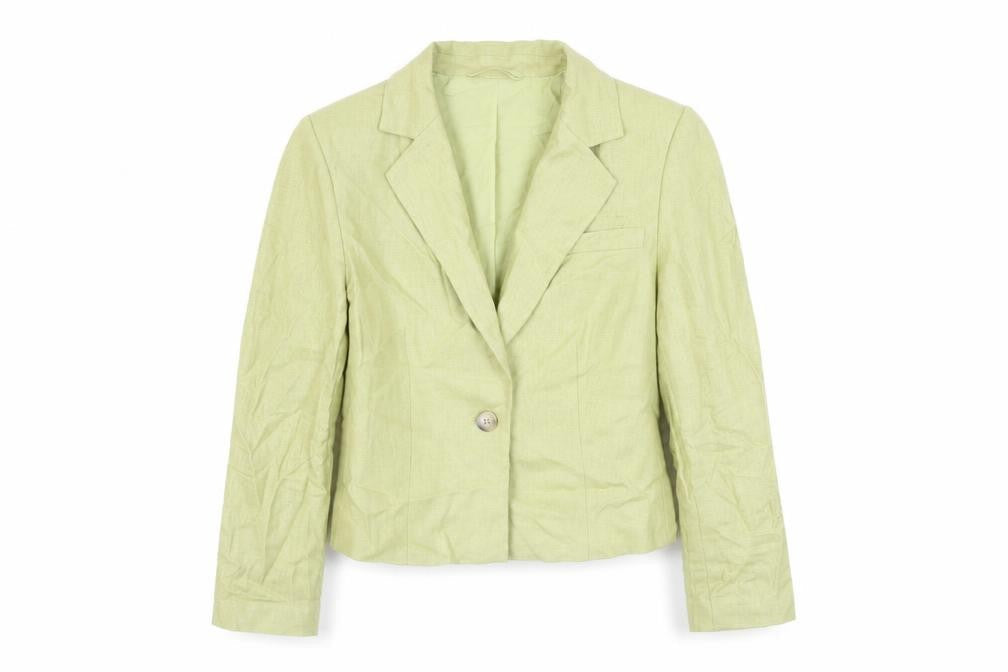 Marks & Spencer Womens Green Jacket Blazer Size 12 Button