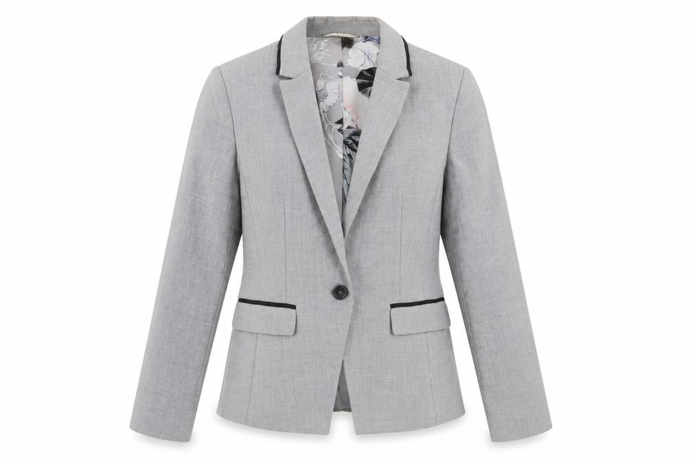 Next Womens Grey Jacket Blazer Size 10 Button