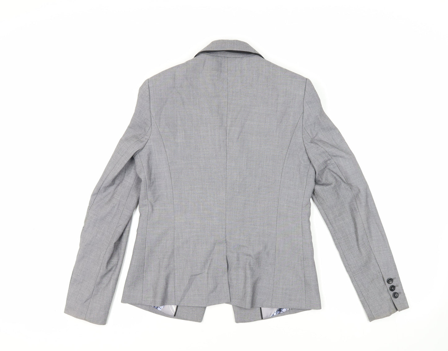 NEXT Womens Grey Jacket Blazer Size 10 Button