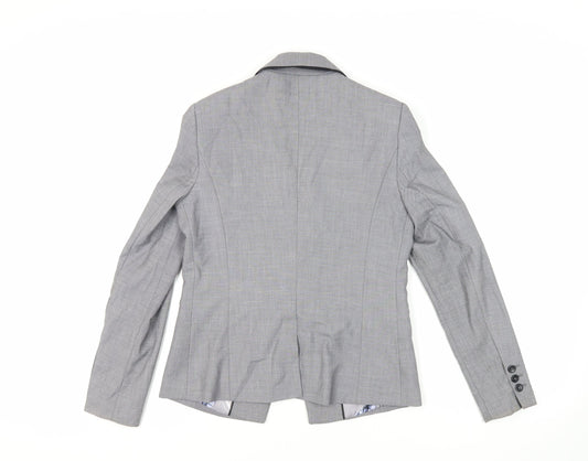 NEXT Womens Grey Jacket Blazer Size 10 Button