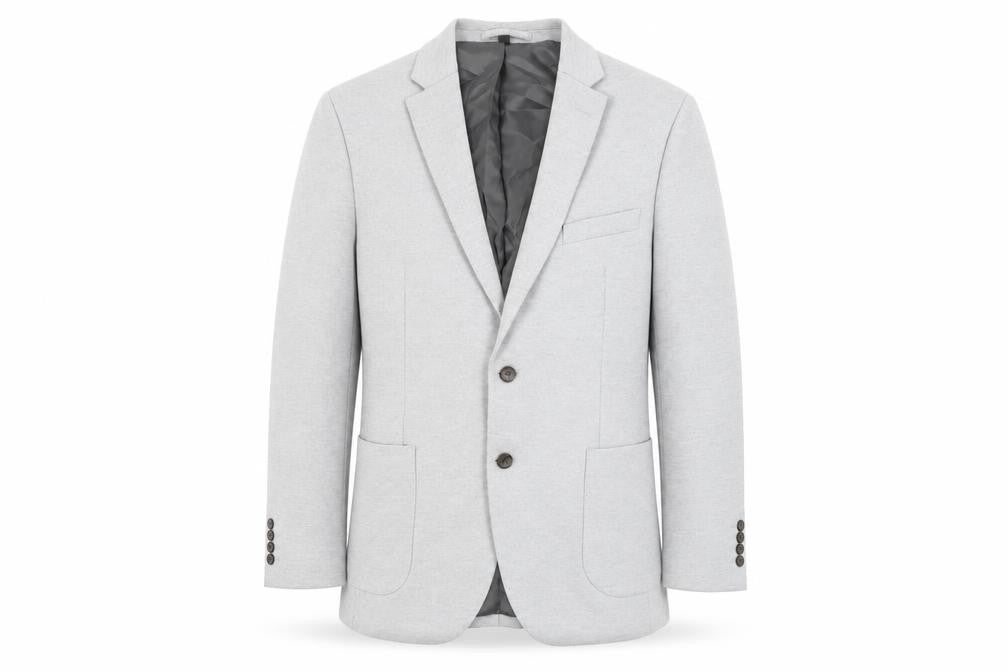 Marks and Spencer Mens Grey Polyamide Jacket Suit Jacket Size 42 Regular
