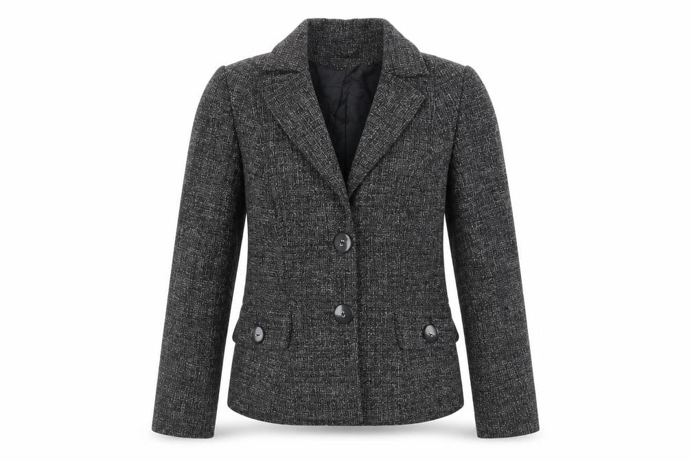 Debenhams Womens Grey Jacket Blazer Size 10 Button