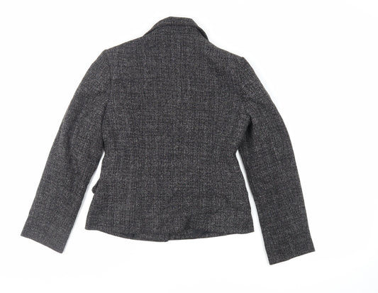 Debenhams Womens Grey Jacket Blazer Size 10 Button
