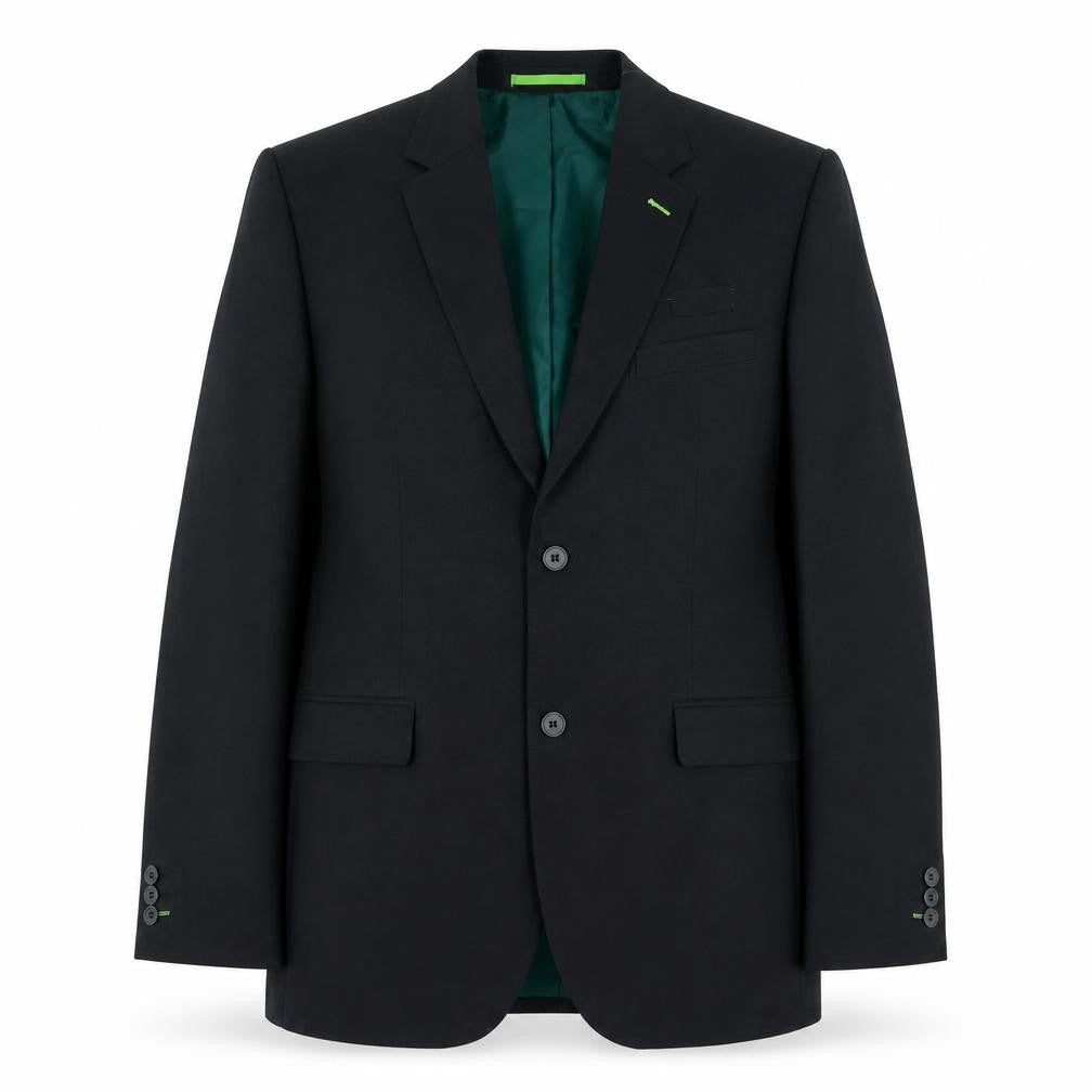 Dimensions Mens Black Polyester Jacket Suit Jacket Size 40 Regular