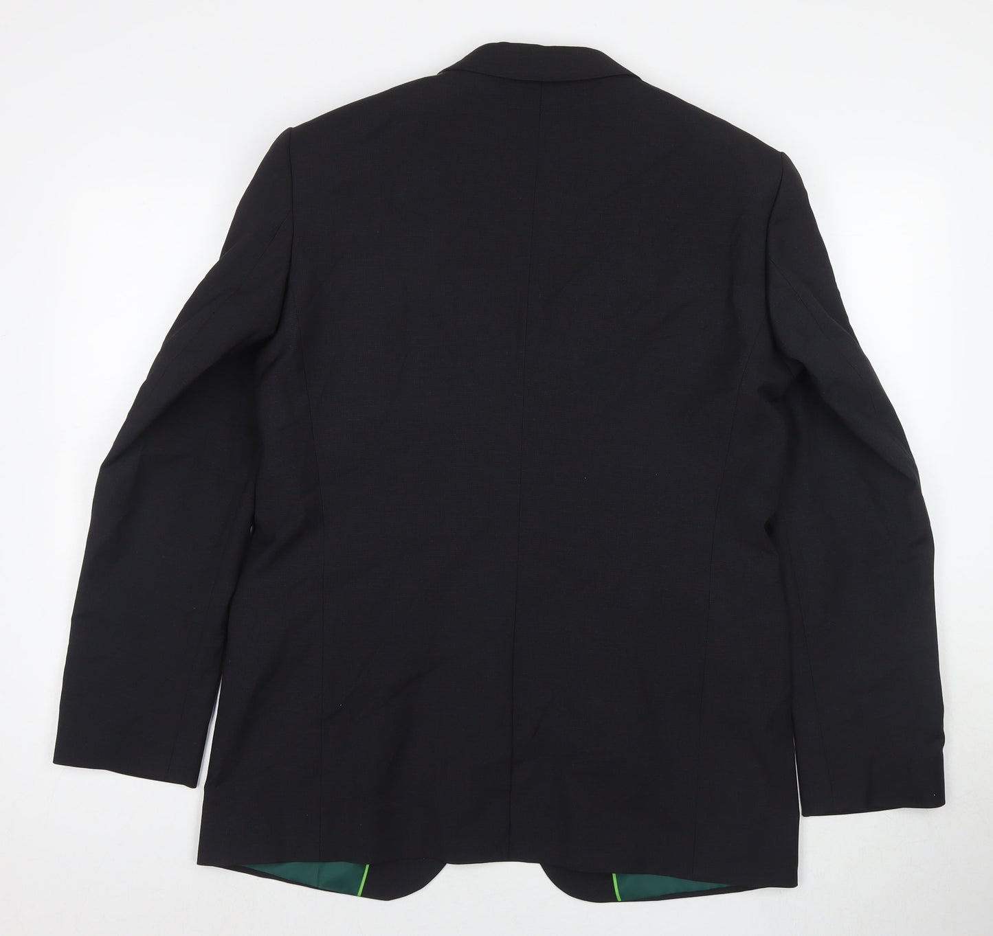Dimensions Mens Black Polyester Jacket Suit Jacket Size 40 Regular