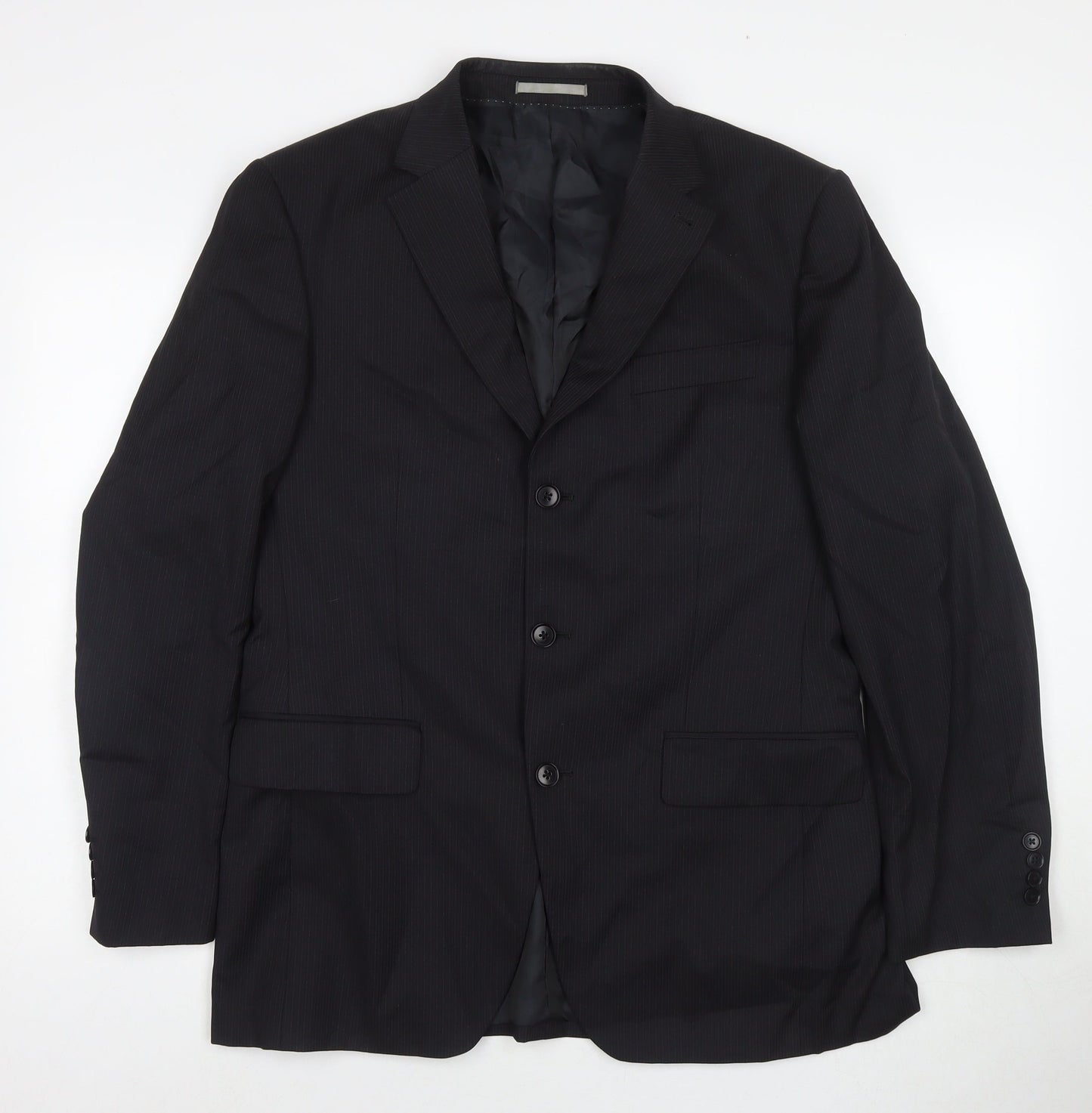 NEXT Mens Black Wool Jacket Suit Jacket Size 40 Regular
