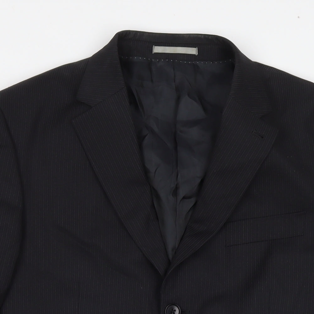 NEXT Mens Black Wool Jacket Suit Jacket Size 40 Regular