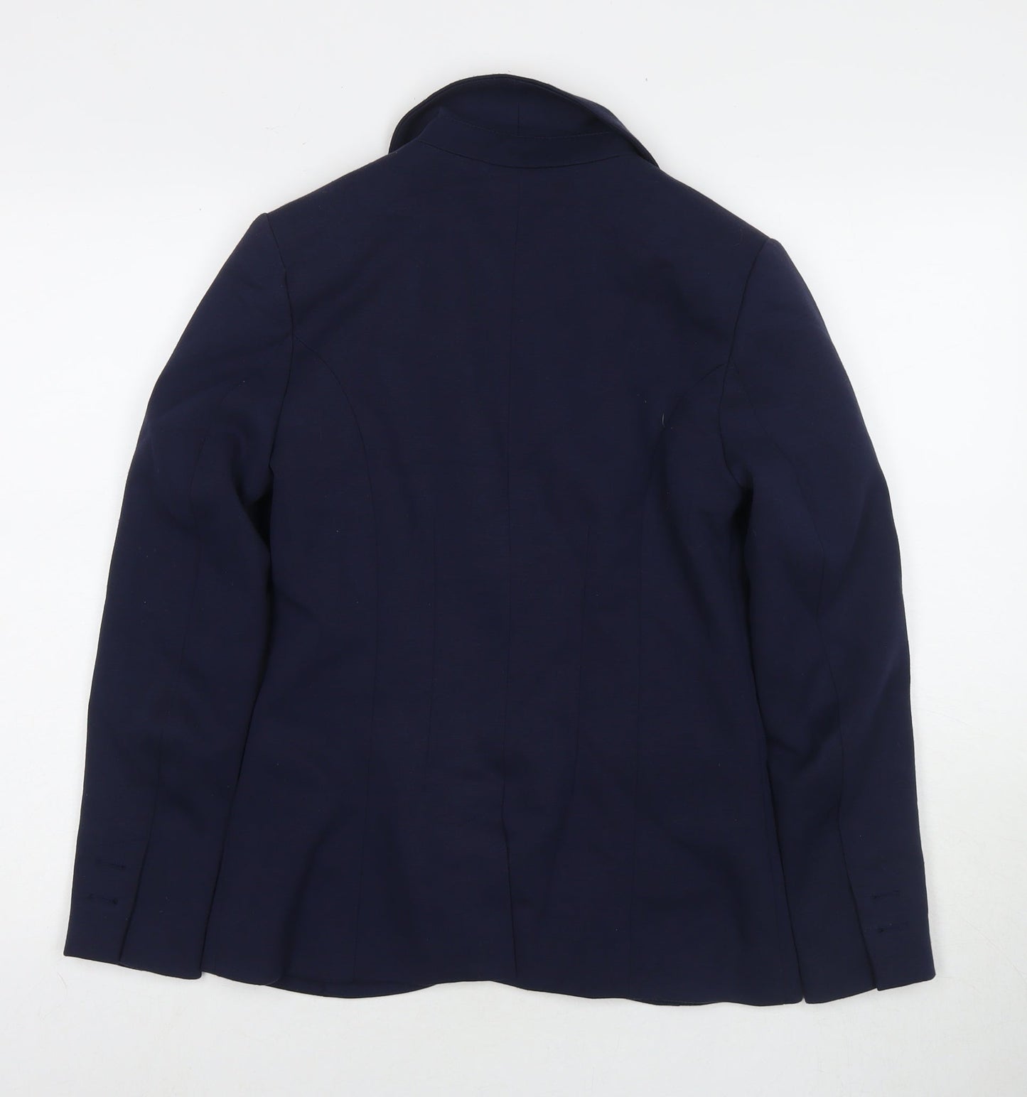 H&M Womens Blue Jacket Blazer Size 10 Button