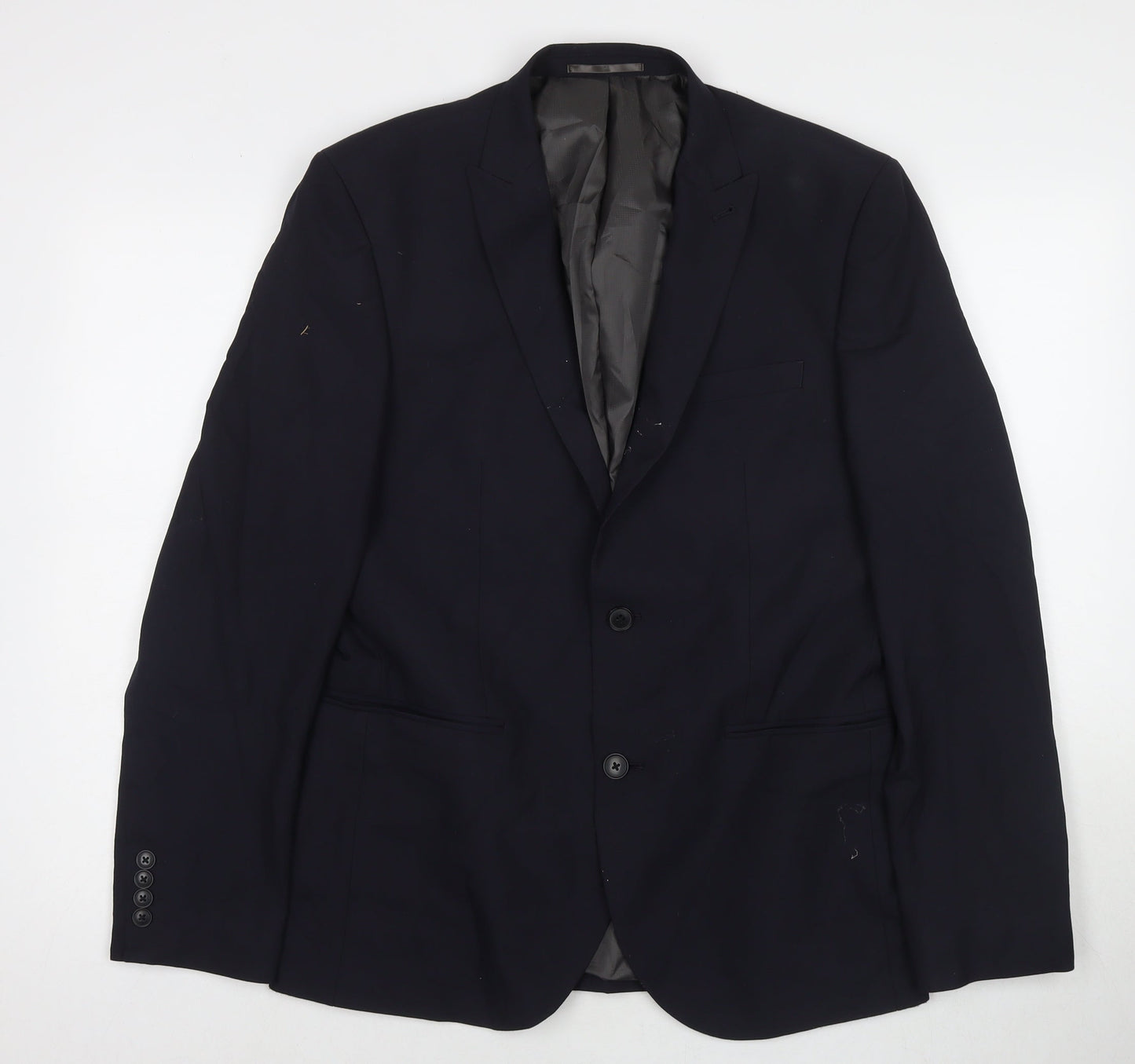 NEXT Mens Blue Polyester Jacket Suit Jacket Size 40 Regular