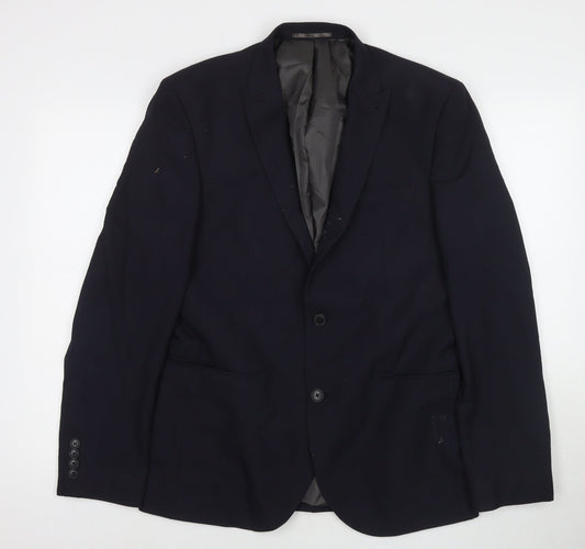 NEXT Mens Blue Polyester Jacket Suit Jacket Size 40 Regular