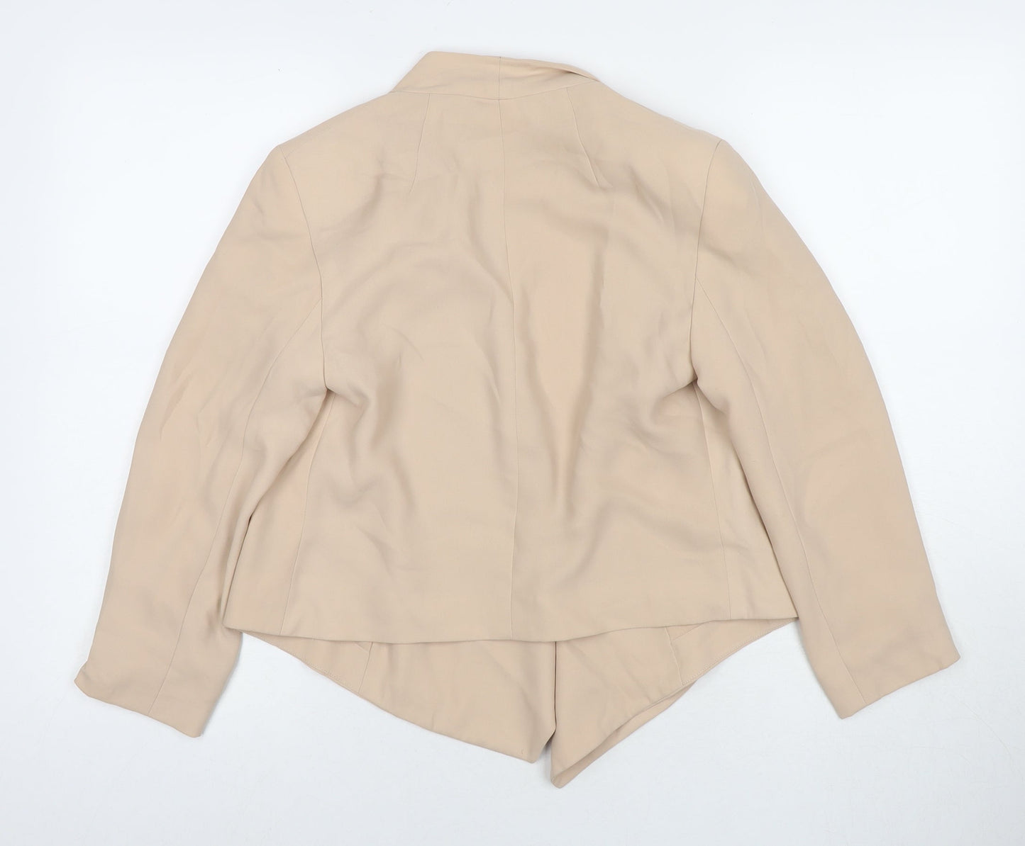 Topshop Womens Beige Jacket Blazer Size 8