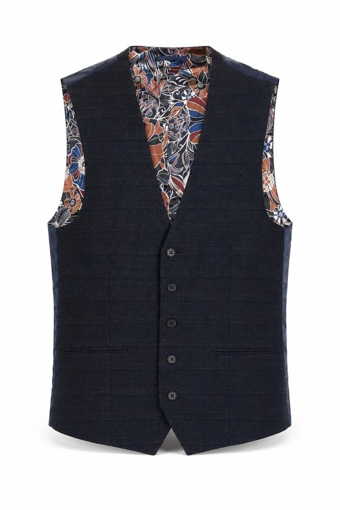 NEXT Mens Blue Wool Jacket Suit Waistcoat Size 38 Regular