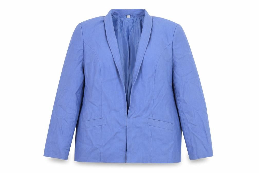 EWM Womens Blue Jacket Blazer Size 14