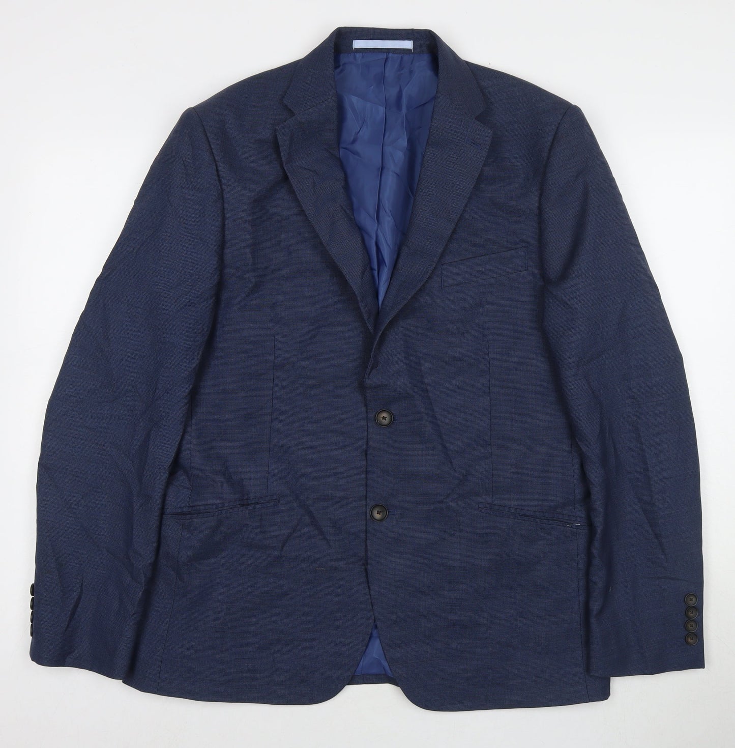 Marks and Spencer Mens Blue Wool Jacket Suit Jacket Size 40 Regular