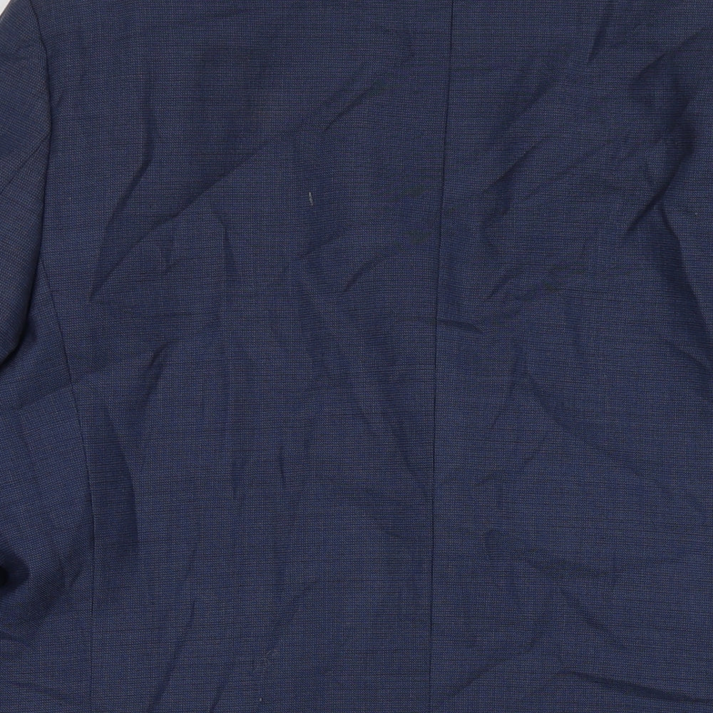Marks and Spencer Mens Blue Wool Jacket Suit Jacket Size 40 Regular